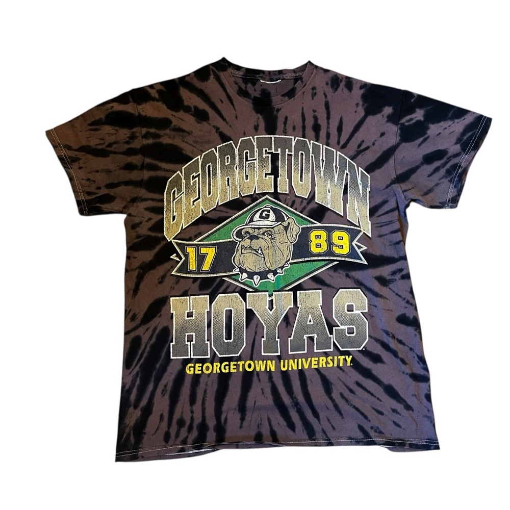 47 Brand‎ Vintage Tubular Georgetown Hoyas Tie Dye Shirt Medium